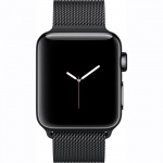 Фото Apple Apple Watch Series 2, 38mm Space Black Stainless Steel Case with Space Black Milanese Loop, Model A1757  (MNPE2FS/A) 