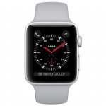 Фото Apple Apple Watch Series 3 (GPS + Cellular) 42mm Silver Aluminum Case with Fog Sport Band (MQK12)