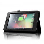 Фото  Fintie Slim Fit Folio Stand Leather Case Cover for Google Nexus 7 Black