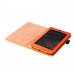 Фото  Fintie Slim Fit Folio Stand Leather Case Cover for Google Nexus 7 Orange