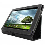 Фото -  GMYLE Leather Flip Case Cover Stand for Asus TF300 Black