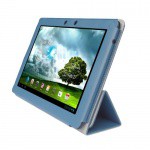 Фото  ISHOPPINGDEALS Leather Folio Cover Case for Asus TF300 Blue