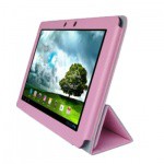 Фото -  ISHOPPINGDEALS Leather Folio Cover Case for Asus TF301 Pink