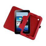 Фото  EFORCITY Leather Case with Stand for Samsung Galaxy Tab 2 7.0 Red